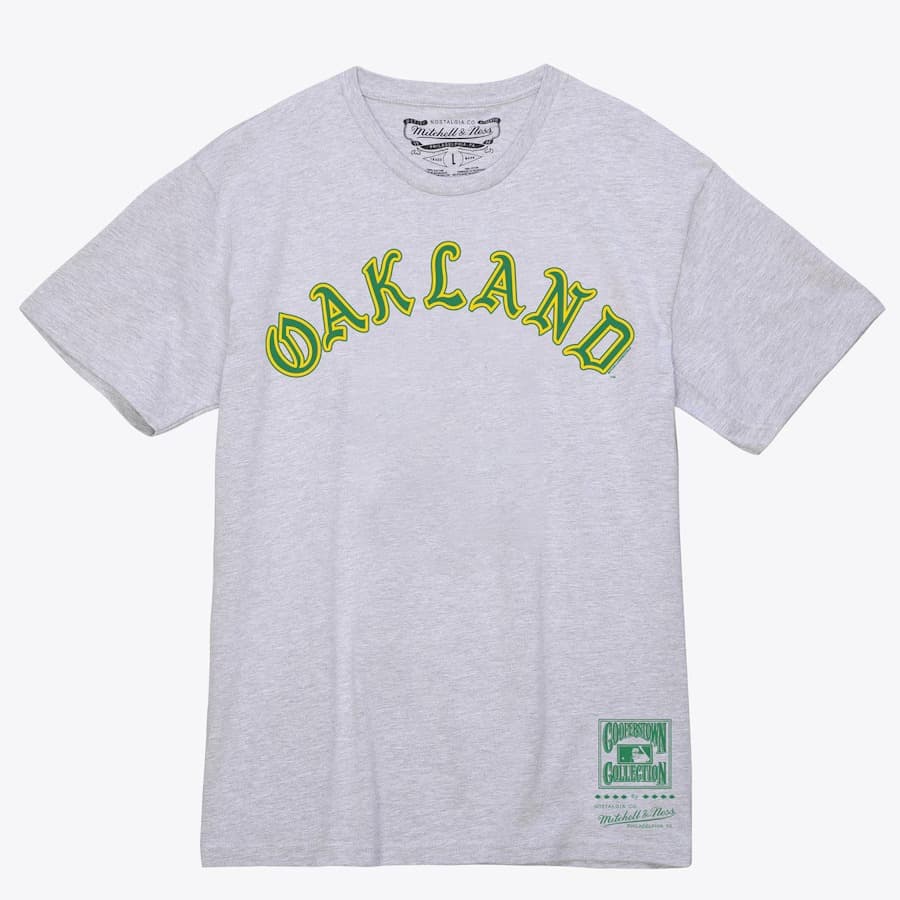 Футболка Mitchell & Ness Gray Athletics Wordmark T-Shirt
