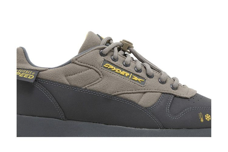 Кроссовки Reebok Spyder x Classic Leather Trail 'Cement Boldly Yellow'