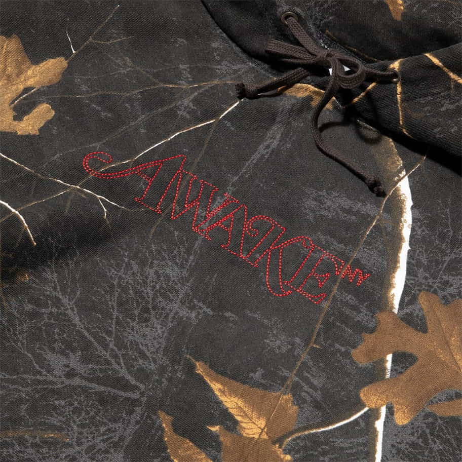 Худи Awake Classic Outline Logo Paneled Embroidered Hoodie Real Tree
