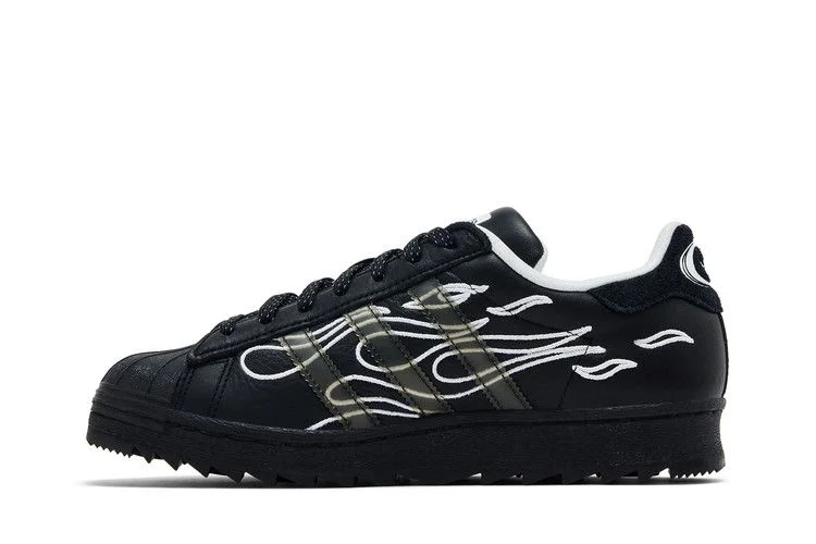 Кроссовки No Sleep Rave Club x adidas Superstar Ripple 'Core Black'