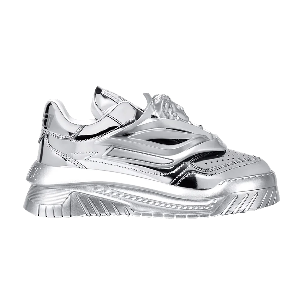 Кроссовки Versace Wmns Odissea Caged Rubber Medusa Sneaker 'Metallic Silver'