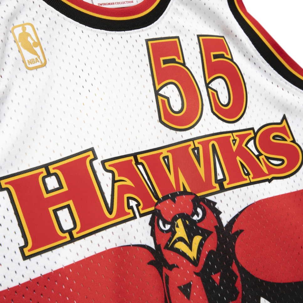 Баскетбольная джерси Mitchell & Ness Dikembe Mutombo Atlanta Hawks Hardwood Classics Throwback NBA Swingman Jersey