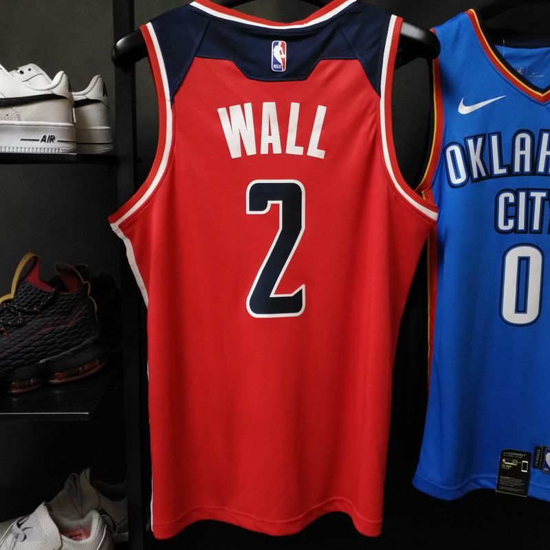 Баскетбольная джерси 2017-18 John Wall Washington Wizards #2 Icon Red