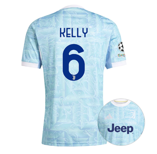 Детское футбольное джерси JUVENTUS away jersey 25/26 KELLY 6