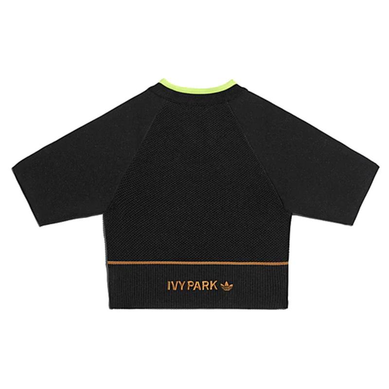 Спортивный топ adidas Ivy Park Knit Crop Top (Plus Size) Black/Mesa