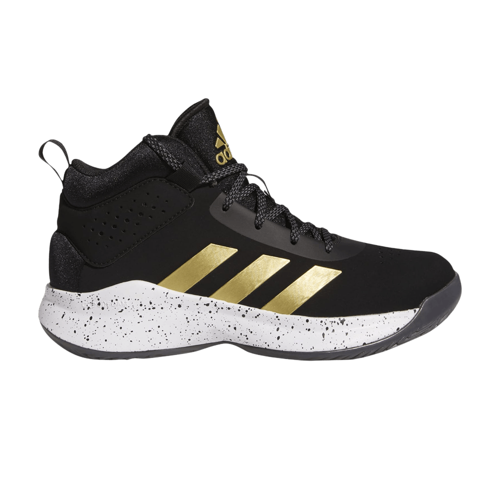 Кроссовки Adidas Cross 'Em Up 5 Wide J 'Black Gold Metallic'