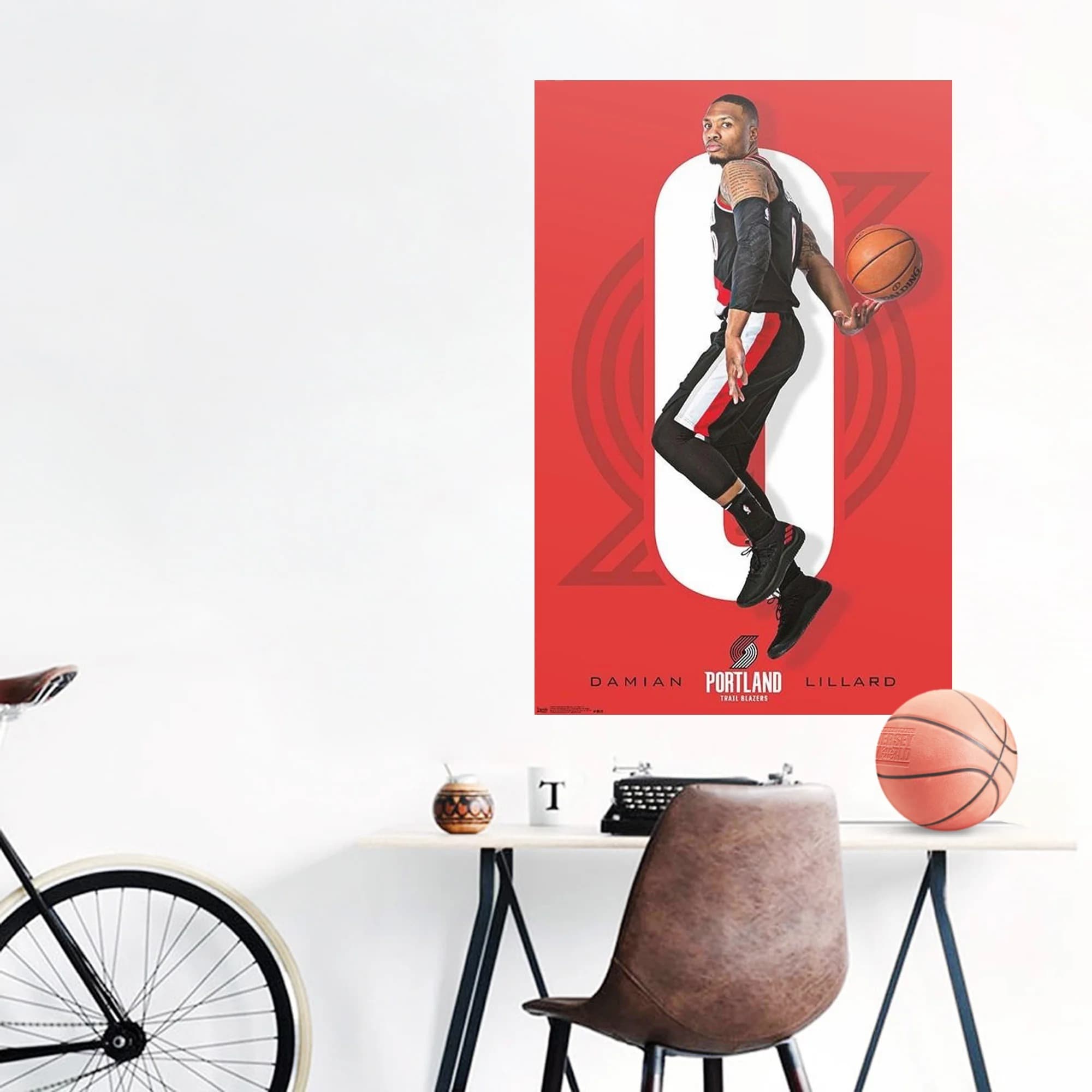 Настенный постер Damian Lillard Portland Trail Blazers NBA Wall Poster