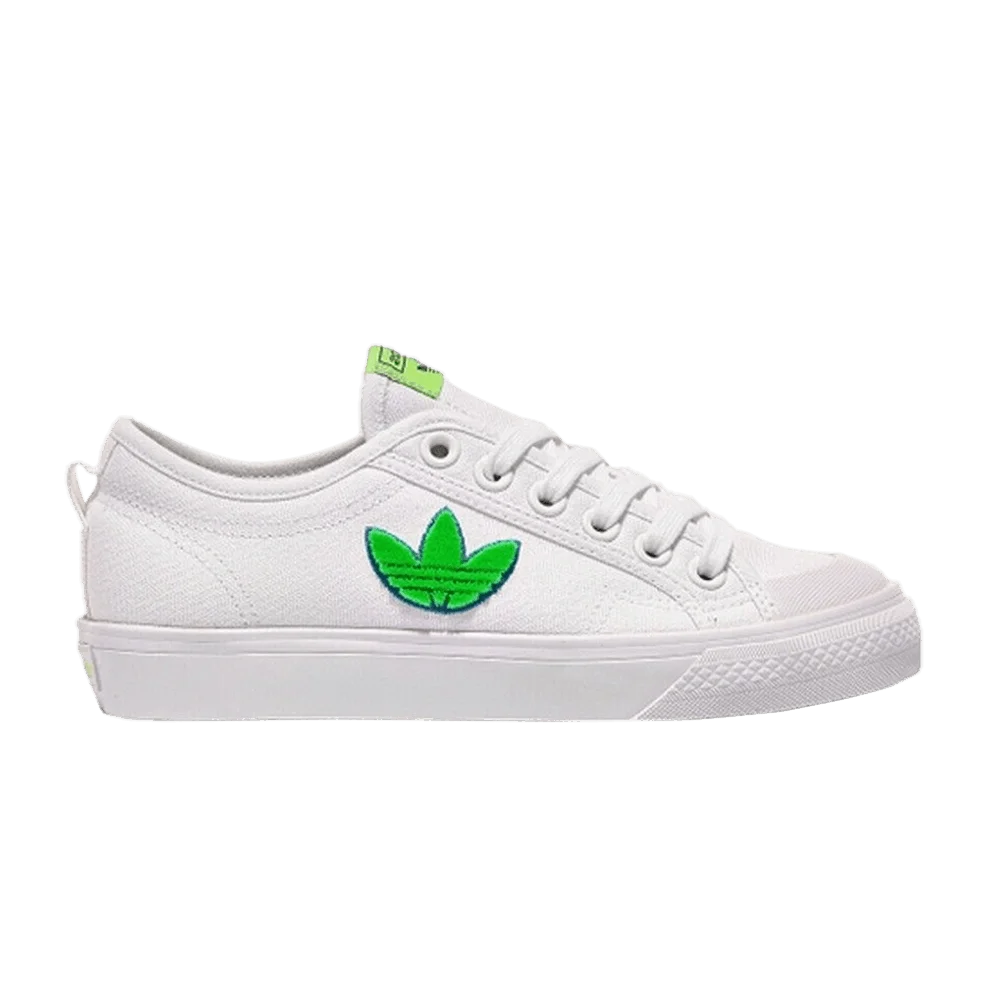 Adidas Nizza Trefoil 'White Signal Green'