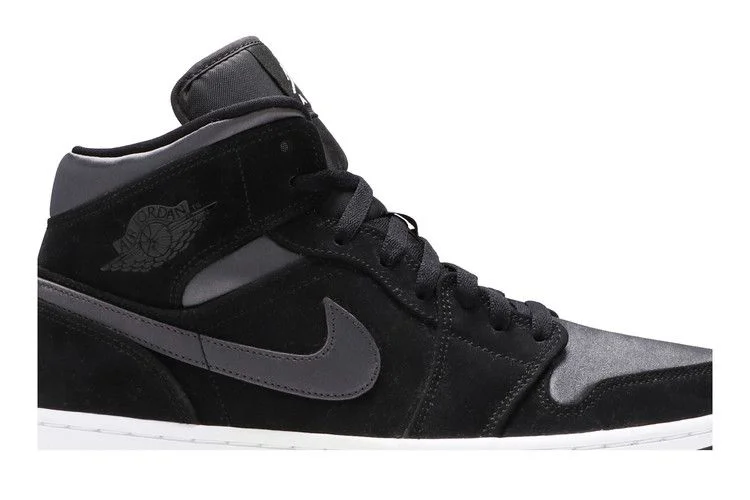 Кроссовки Air Jordan 1 Mid SE Nylon 'Black Grey'