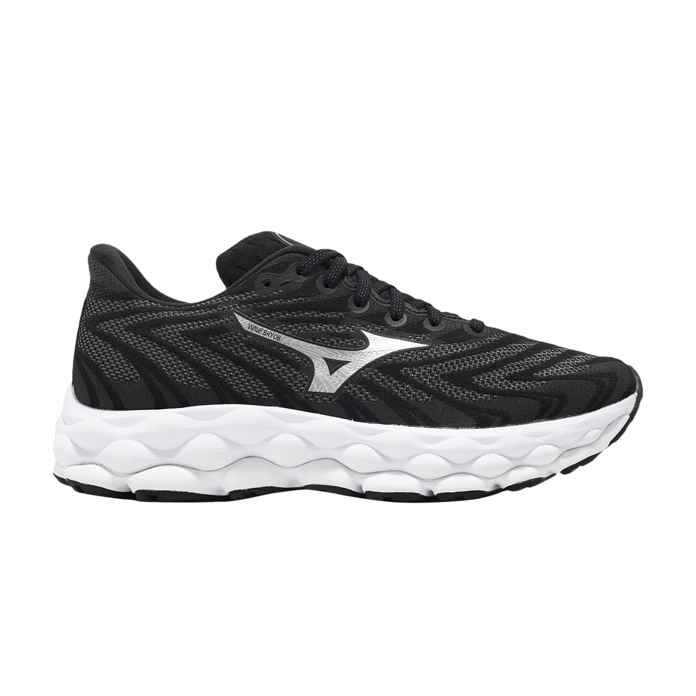 Кроссовки Mizuno Wmns Wave Sky 8 Super Wide 'Black Metallic Silver'
