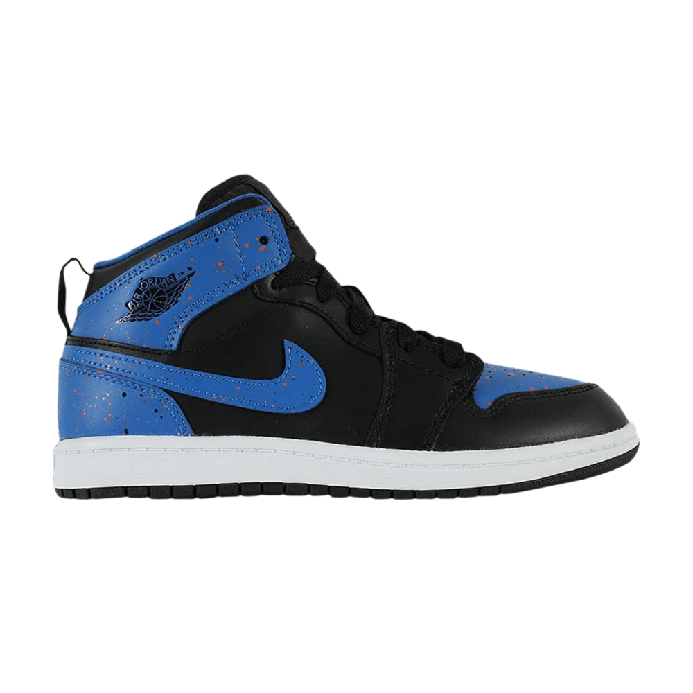 Кроссовки Air Jordan 1 Mid PS 'Royal Splatter'