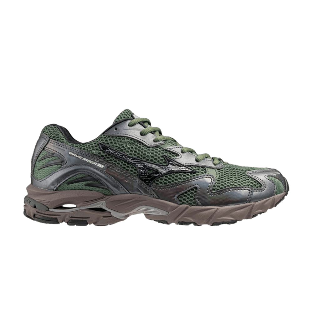 Кроссовки Mizuno Wave Rider 10 'Agave Green Metallic Grey'