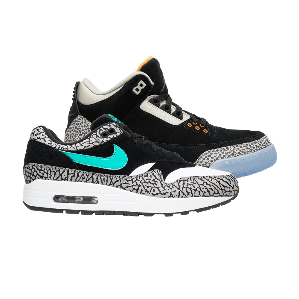 Кроссовки Atmos x Air Jordan 3 Retro & Air Max 1 'Safari Pack'