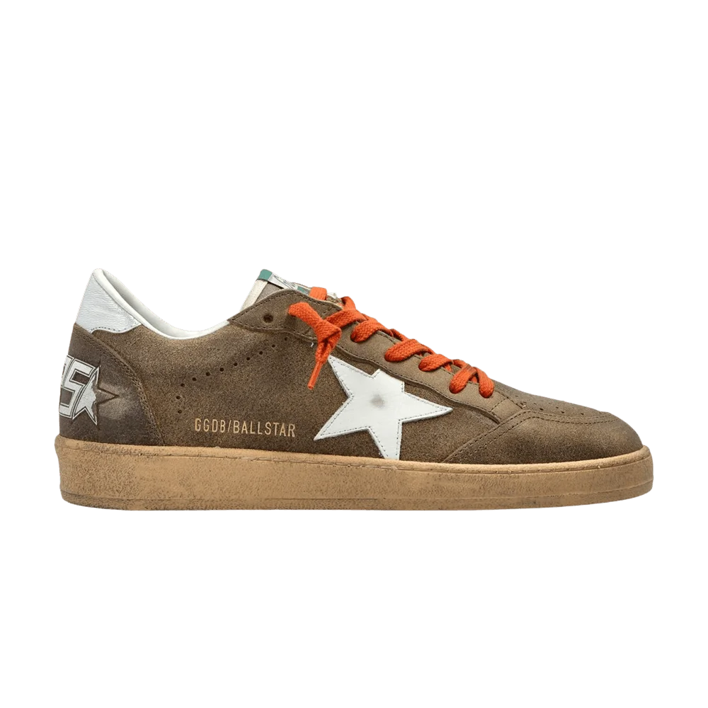 Krossovki-Golden-Goose-Ball-Star-Brown