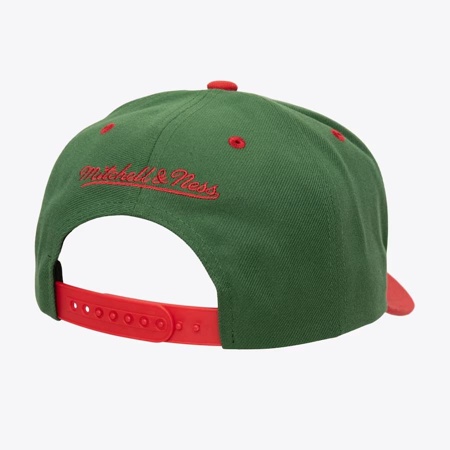 Бейсболка Mitchell & Ness Green Seattle SuperSonics Hardwood Classics All In 2.0 Pro Crown Snapback Hat