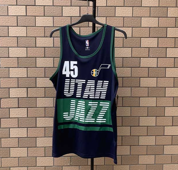 Спортивная майка 2020 Utah Jazz Dark Blue 45