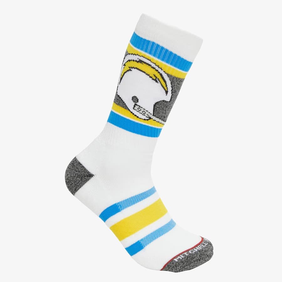 Спортивные носки Mitchell & Ness Los Angeles Chargers Interception Crew Socks