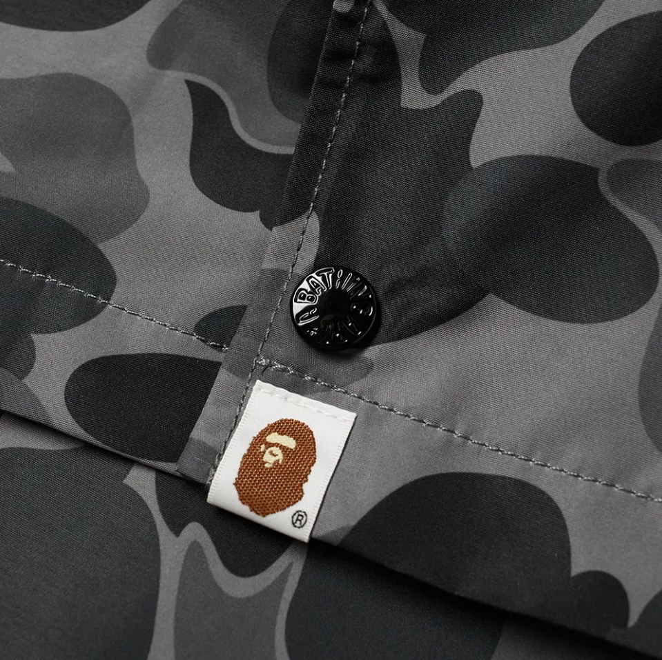 Бомбер BAPE ABC Camo Relaxed Coach Jacket Black