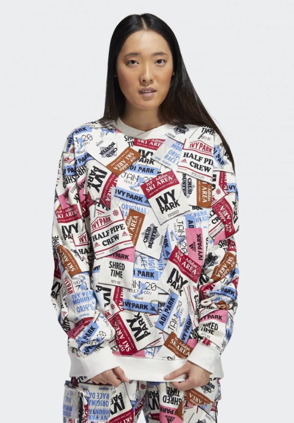 Свитшот adidas Ivy Park Ski Tag Crew Sweatshirt (All Gender) Multicolor