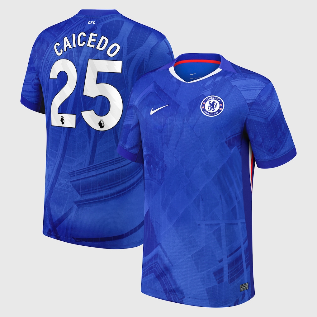 Детское футбольное джерси Chelsea Nike Dri-FIT ADV Home Match Shirt 2025-26 - Kids with Caicedo 25