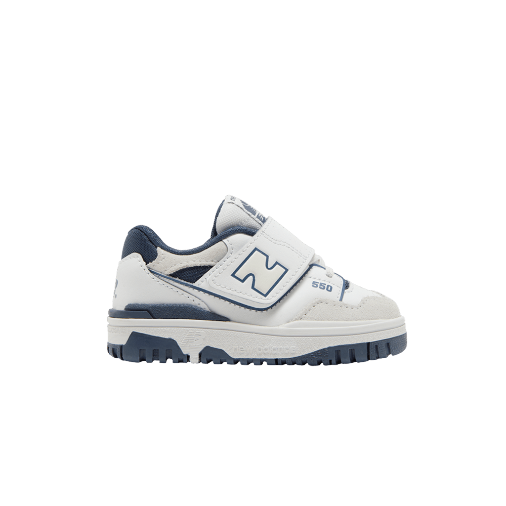 Кроссовки New Balance 550 Bungee Lace Top Strap Toddler 'White Vintage Indigo'