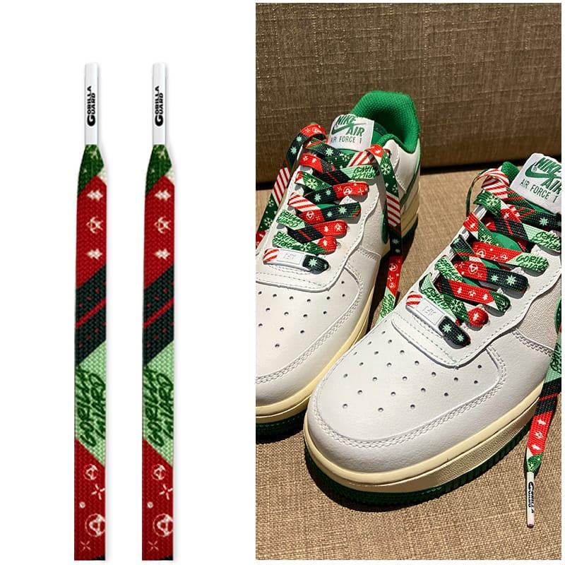 Шнурки Gorilla Guard Air Force 1 Christmas Green Laces