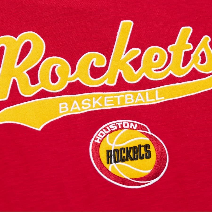 Футболка Mitchell & Ness Red Houston Rockets Vintage Logo Legendary Slub T-Shirt