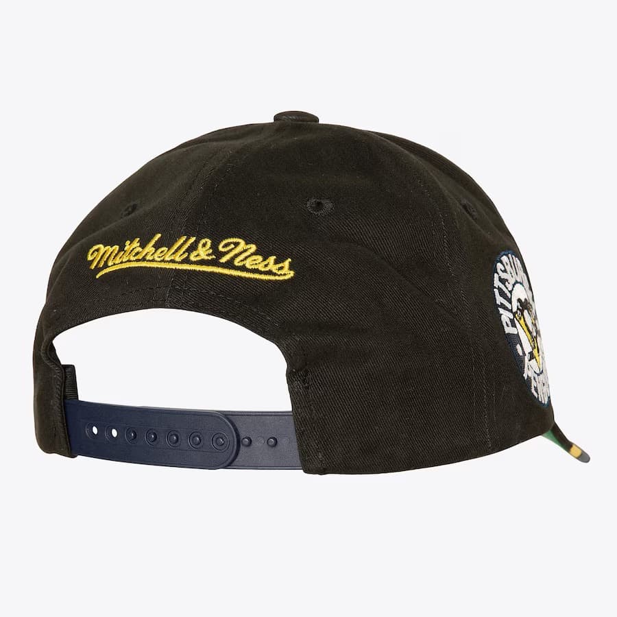 Бейсболка Mitchell & Ness Black Pittsburgh Penguins Brushed Past Ya Pro Snapback Hat