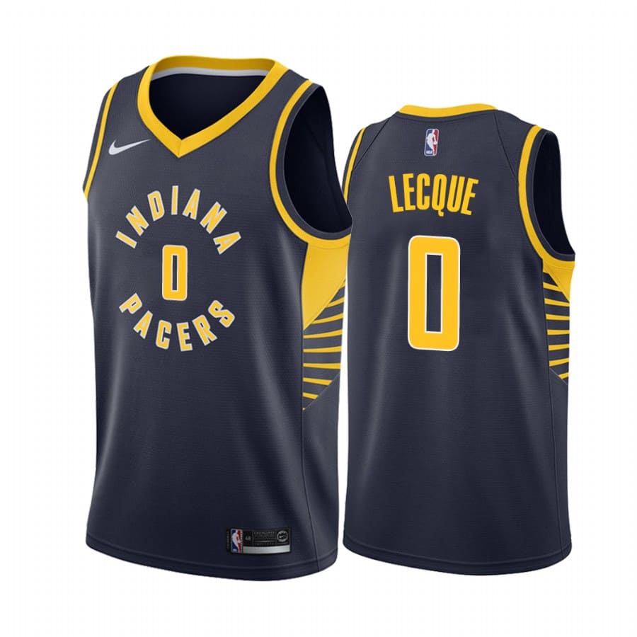 Баскетбольная джерси 2020-21 Indiana Pacers #0 Jalen Lecque Icon Edition Navy Swingman Jersey