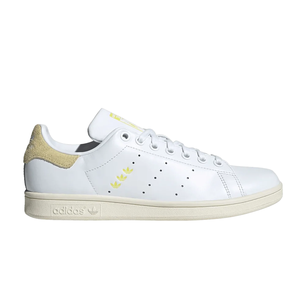 Krossovki-adidas-Wmns-Stan-Smith-White-Powder-Yellow
