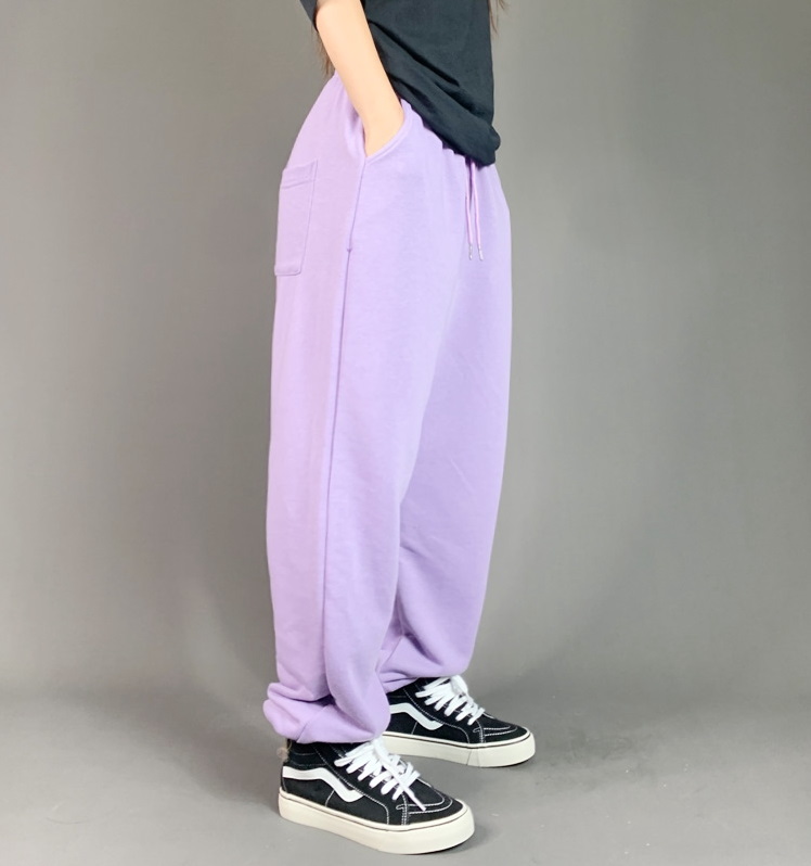 Спортивные брюки 2021 Hip-hop Style Sweatpants Monochromatic Purple
