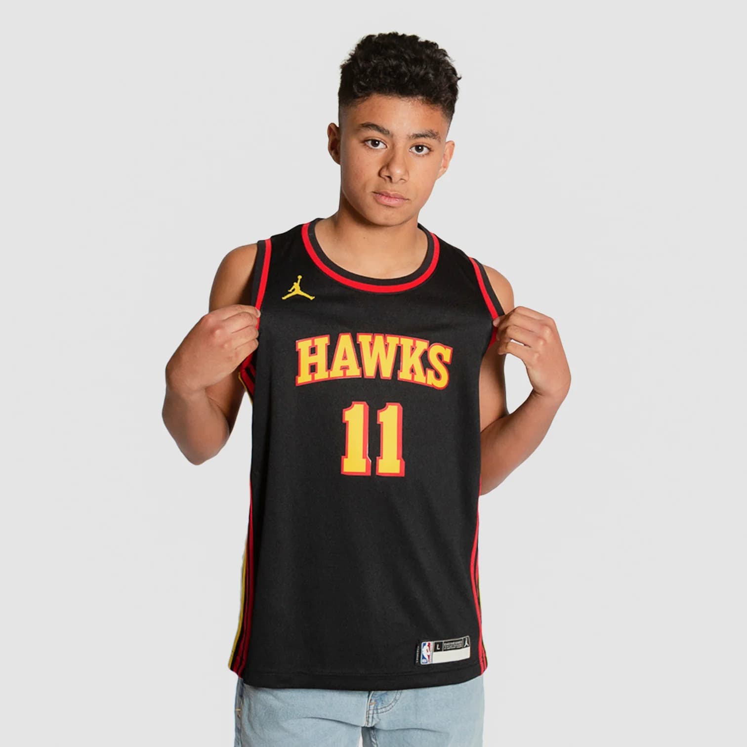 2021-22-Atlanta-Hawks-Trae-Young-11-Youth-Swingman-Statement-Edition-Black-Jersey-1