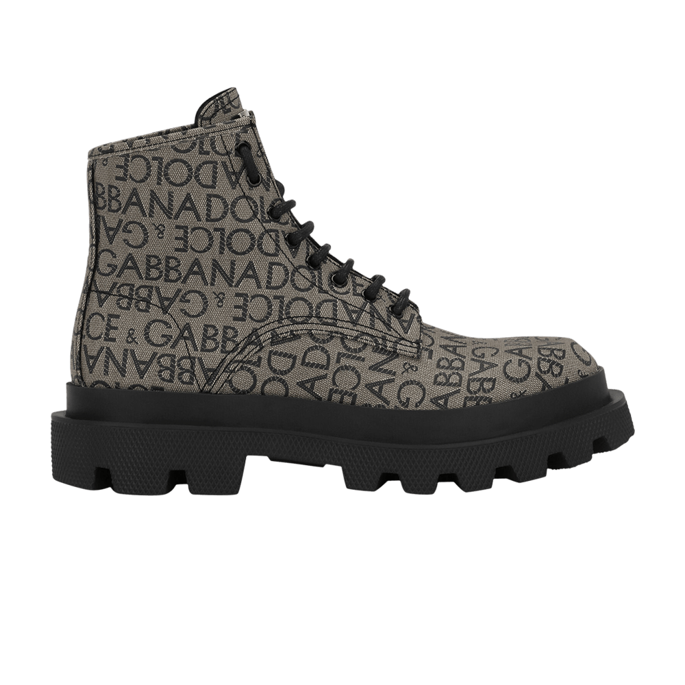 Кроссовки Dolce & Gabbana Combat Boot 'Allover Logo - Marrone'