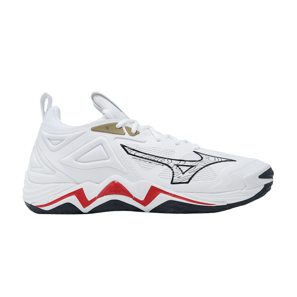 Кроссовки Mizuno Wave Momentum 3 'White Dress Blue Chinese Red'