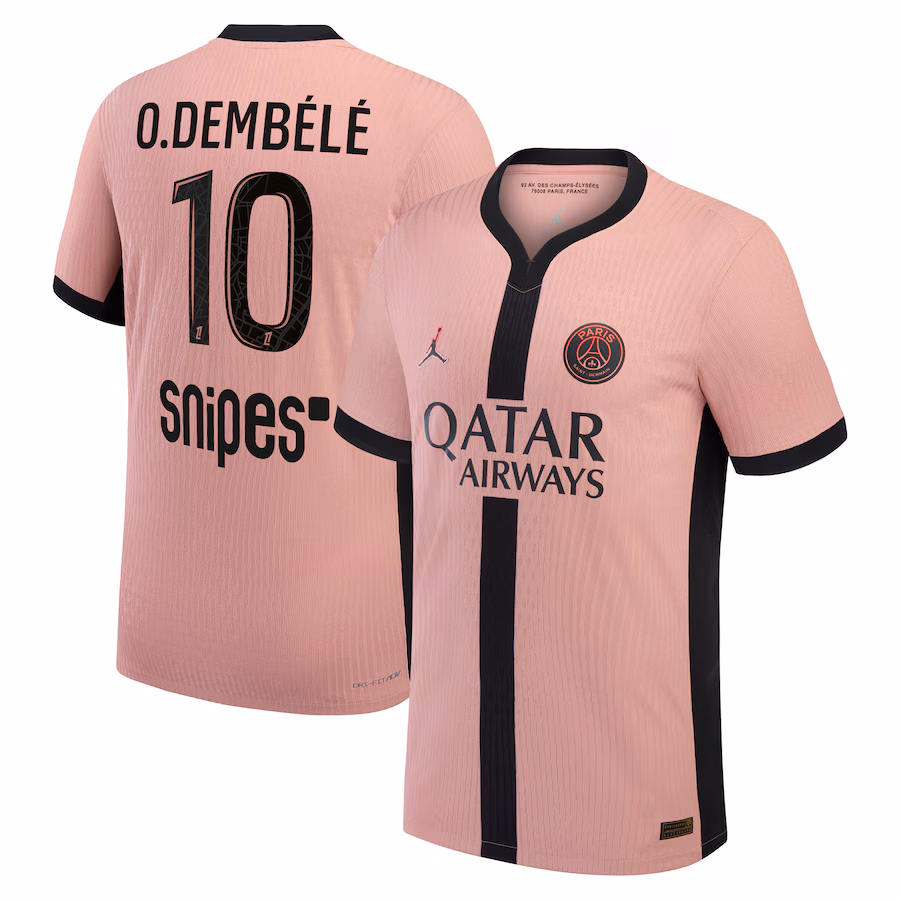 Футбольное джерси PSG Jordan Third Dri-FIT ADV Match Shirt 2024-25 O.Dembélé 10