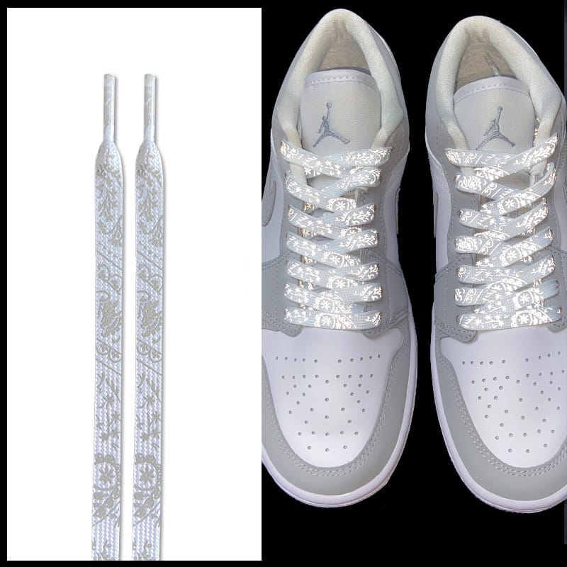 Шнурки Gorilla Guard Jordan 1 Retro Dior White Paisley Laces
