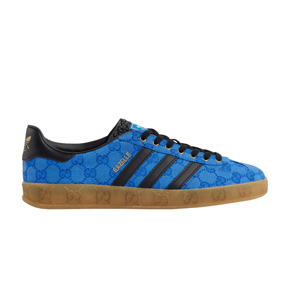 Кроссовки adidas x Gucci Gazelle 'Blue GG Monogram'