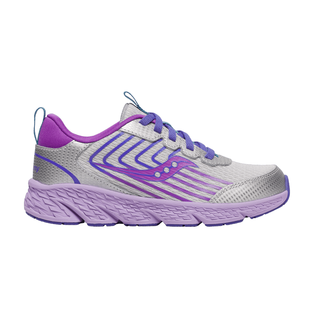 Кроссовки Saucony Wind 3.0 Lace Big Kid 'Silver Purple'