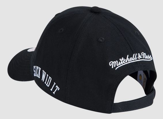 Кепка Mitchell & Ness x E-40 x Golden State Warriors Strapback Hat Black