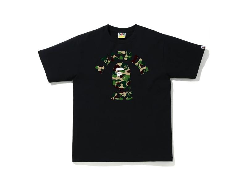 Футболка BAPE ABC Camo College Tee (SS21) Black/Green