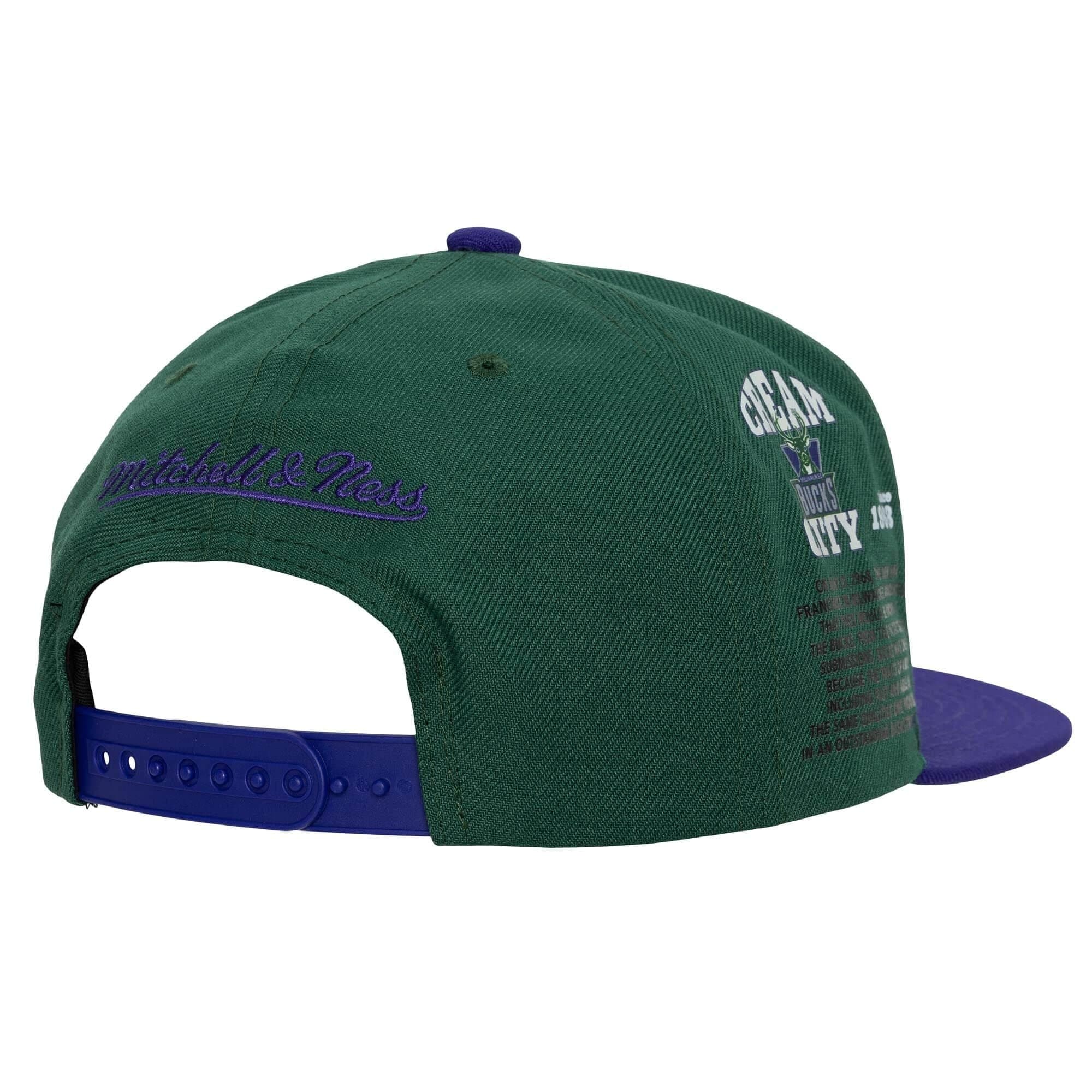 Бейсболка Mitchell & Ness Team Origins Snapback HWC Milwaukee Bucks Hat