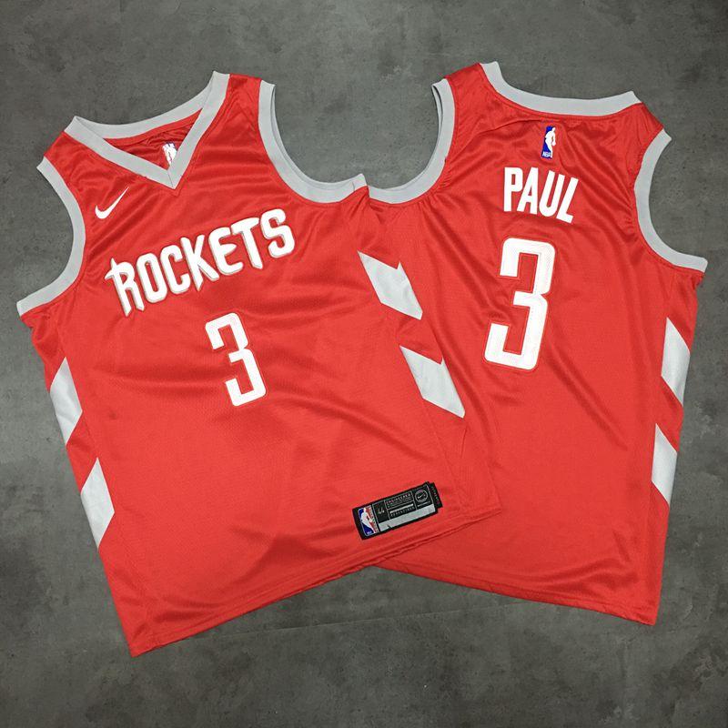 Баскетбольная джерси 2017-18 Chris Paul Rockets #3 Icon Red