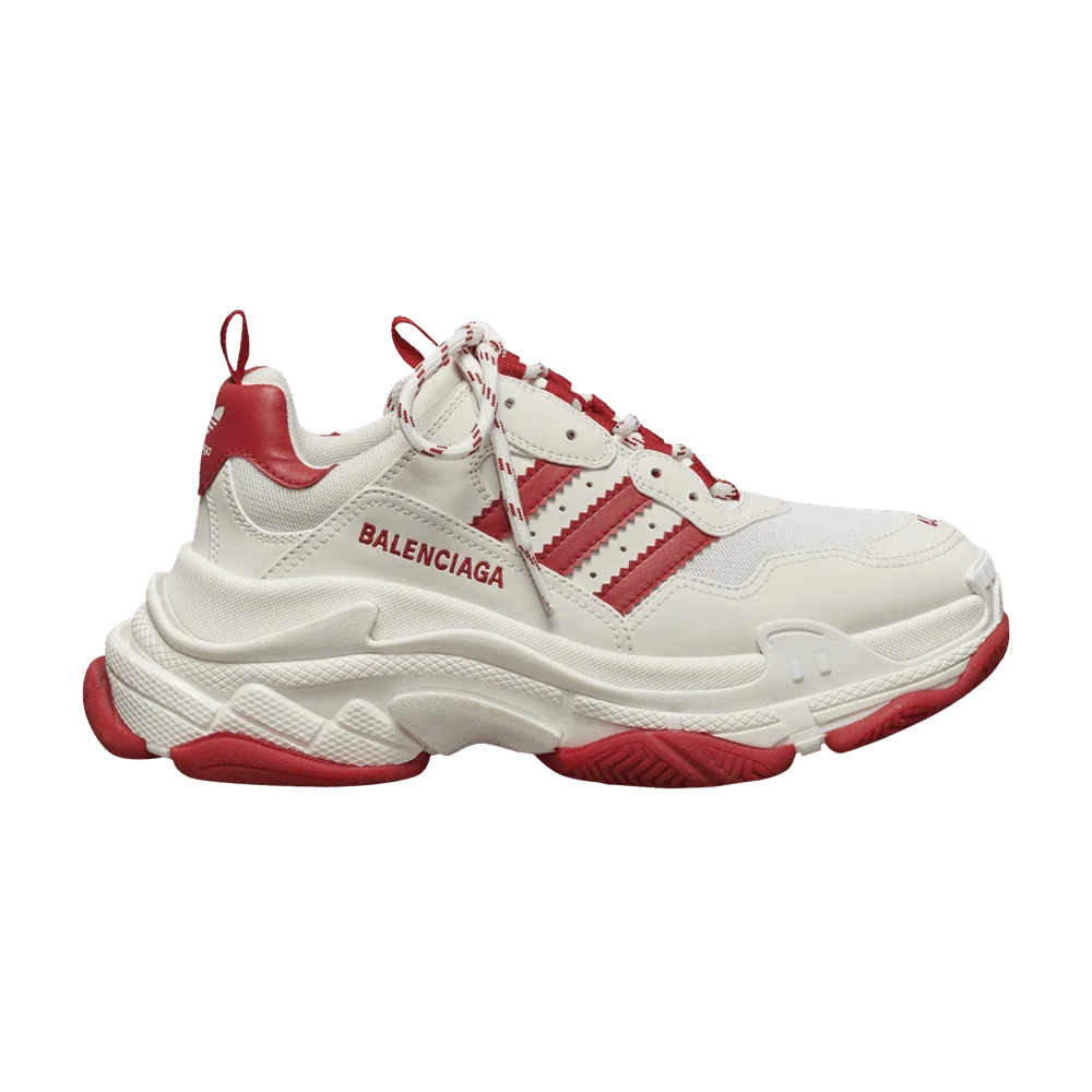 Krossovki-Balenciaga-x-adidas-Wmns-Triple-S-Sneaker-White-Red