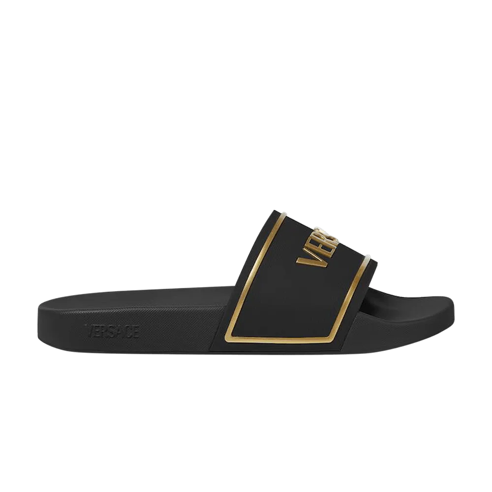 Кроссовки Versace Rubber Slider 'Black'