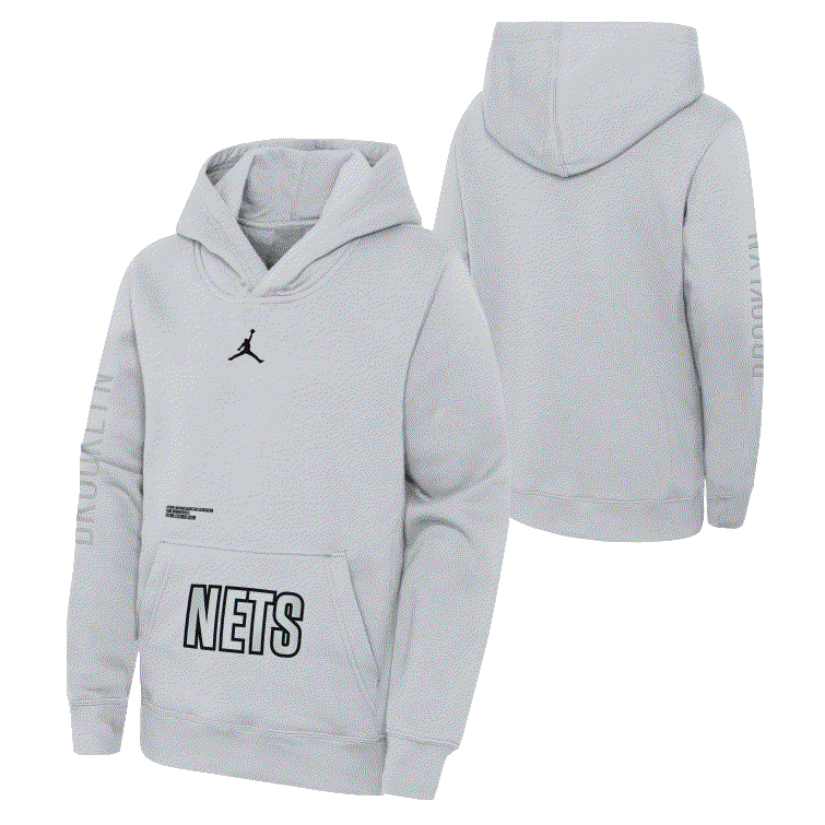Худи Nike Brooklyn Nets 2024 Statement Courtside Youth NBA Hoodie