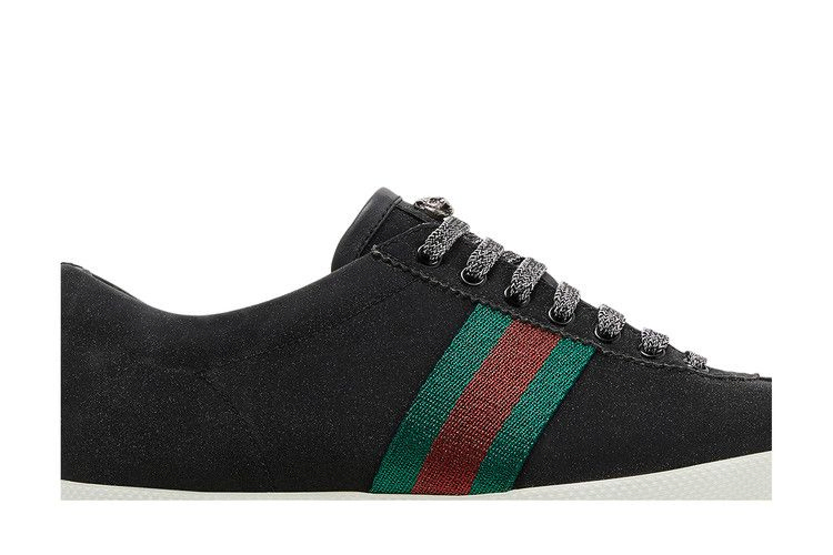Кроссовки Gucci Glitter Web Stud Low 'Black'