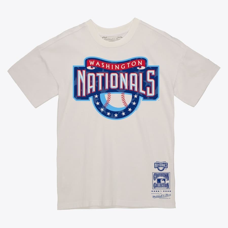 Футболка Mitchell & Ness Cream Washington Nationals Freedom T-Shirt