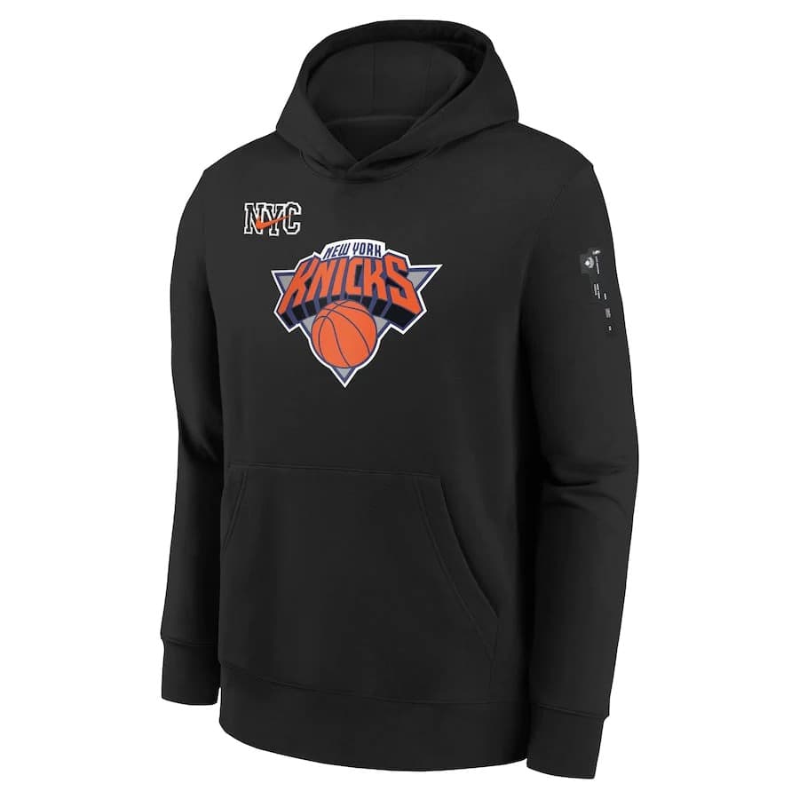 Худи Nike New York Knicks 2024 City Edition Courtside Youth NBA Dri-Fit Hoodie