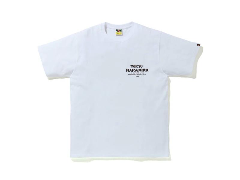 Футболка BAPE ABC Camo Daruma Tee White/Green