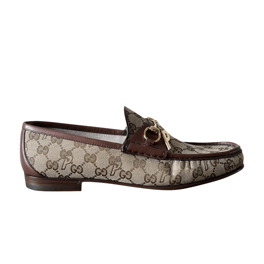 Кроссовки Palace x Gucci GG-P Canvas Horsebit Loafer 'Beige'